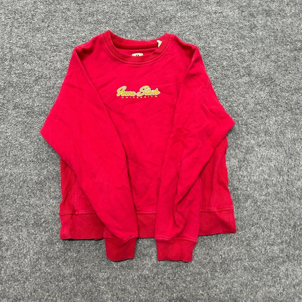 Gear For Sports Sweatshirt Womens Size S Red Iowa State University Ribbed Sides
